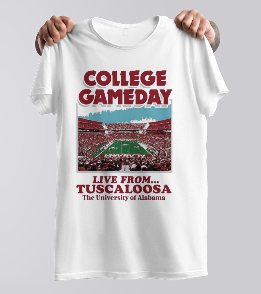 College GameDay Live From Tuscaloosa The University Of Alabama T-Shirt