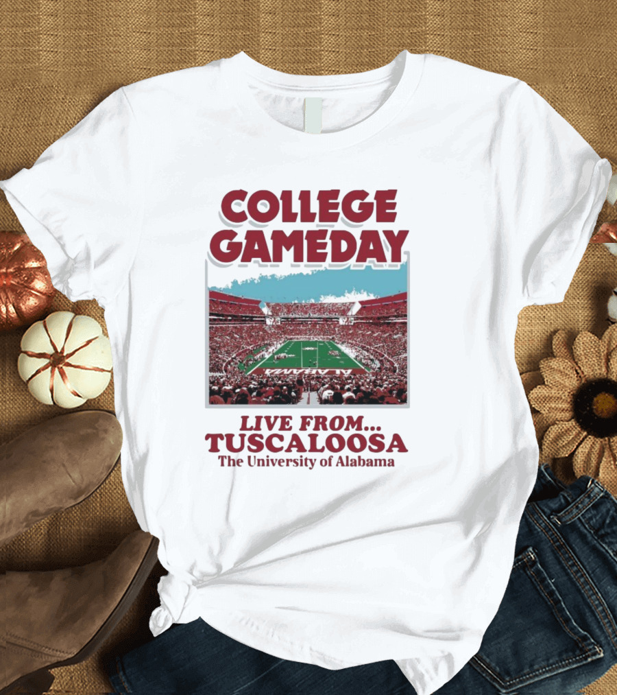 College GameDay Live From Tuscaloosa The University Of Alabama T-Shirt