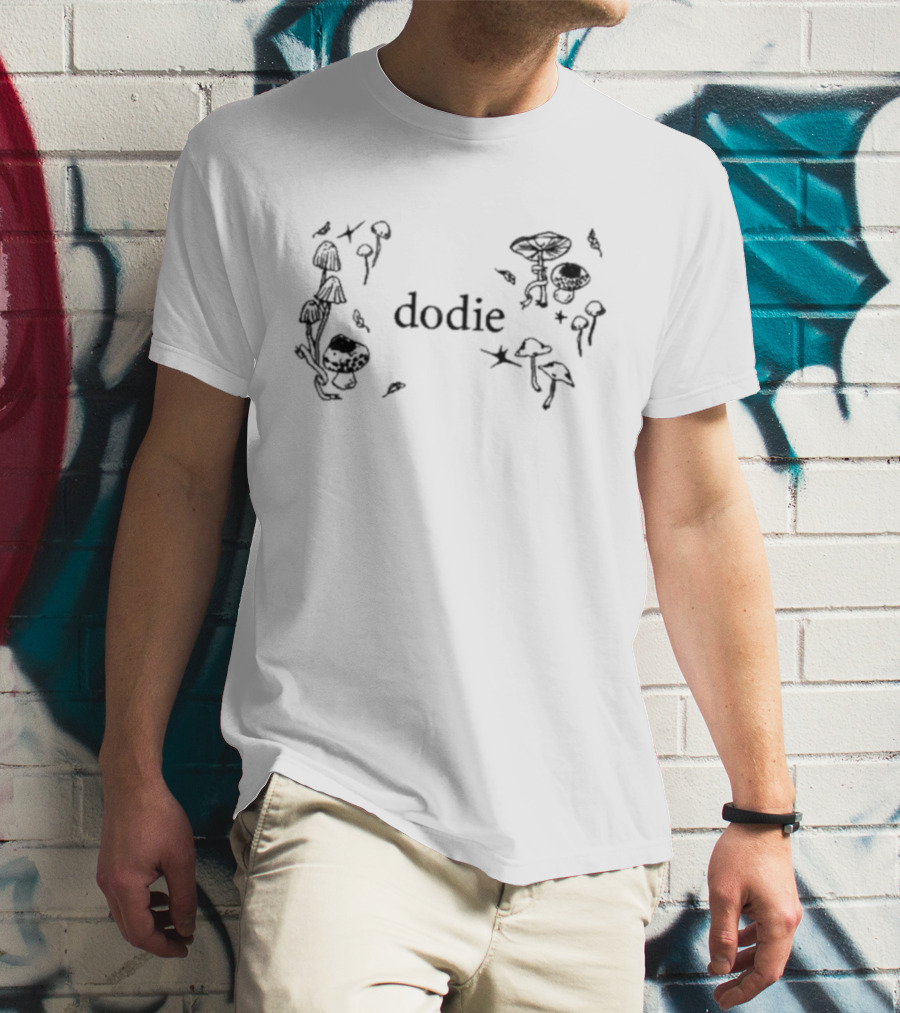 Dodie Aesthetic Mushroom Forest Motif T-Shirt