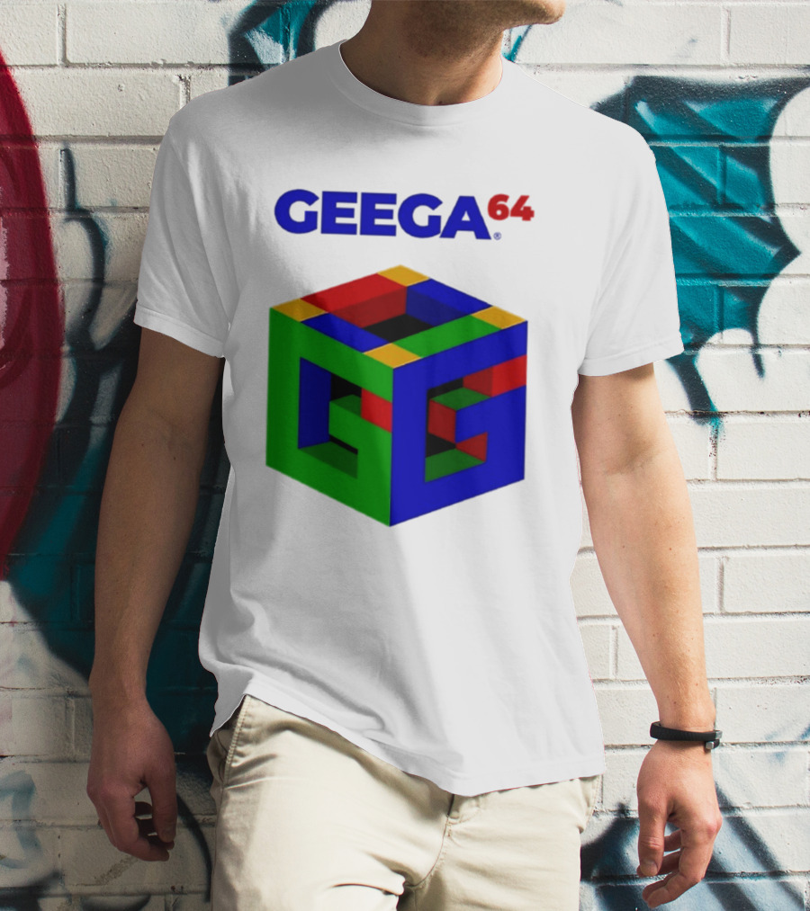 Geega 64 Cube Illusion Design T-Shirt