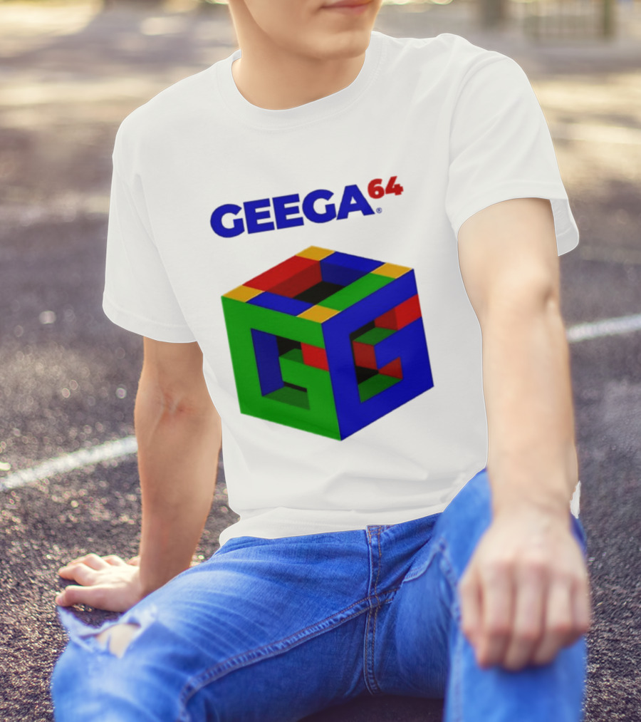 Geega 64 Cube Illusion Design T-Shirt