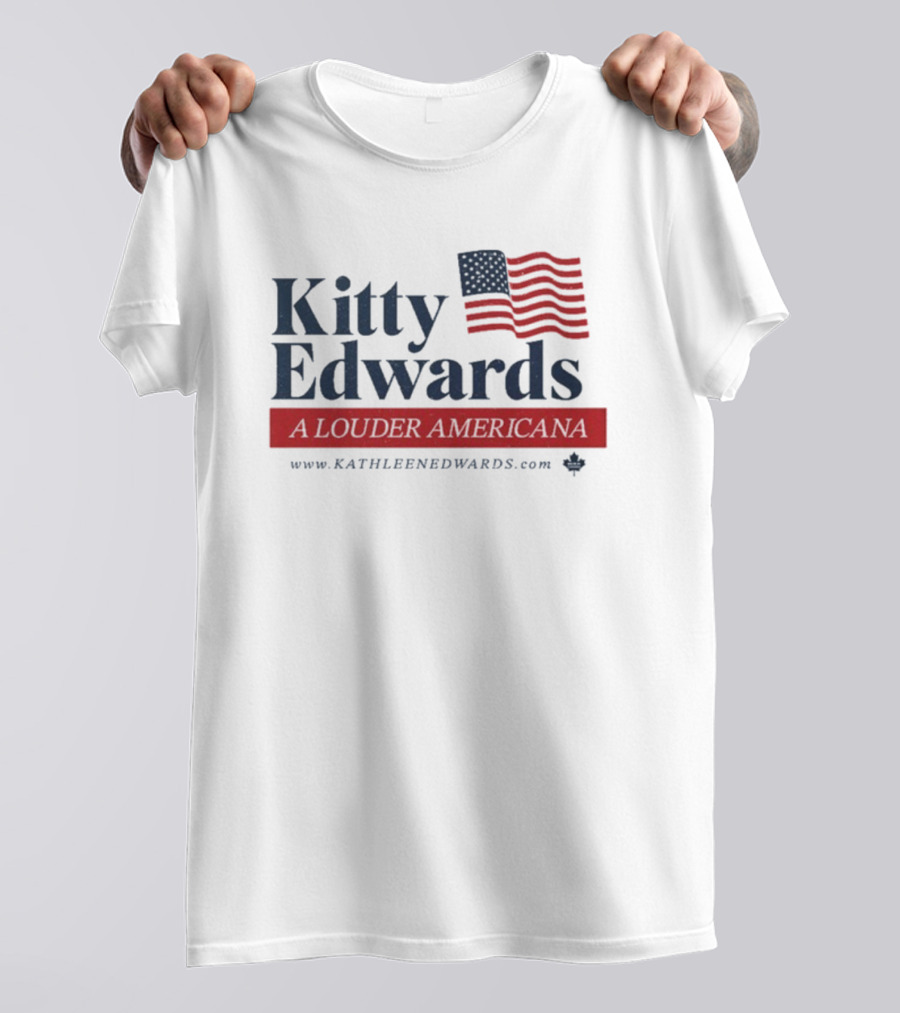 Kitty Edwards Louder Americana Flag Kathleen Edwards T-Shirt