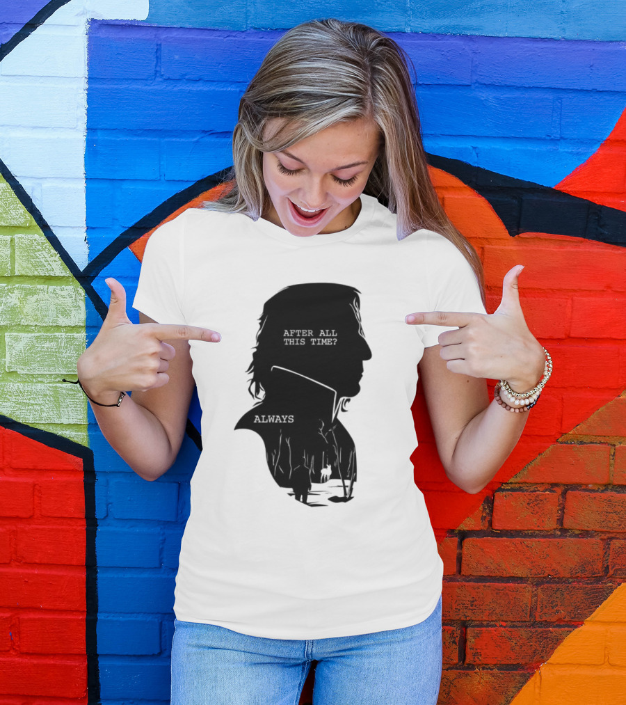 Alan Rickman Always After All This Time Silhouette T-Shirt