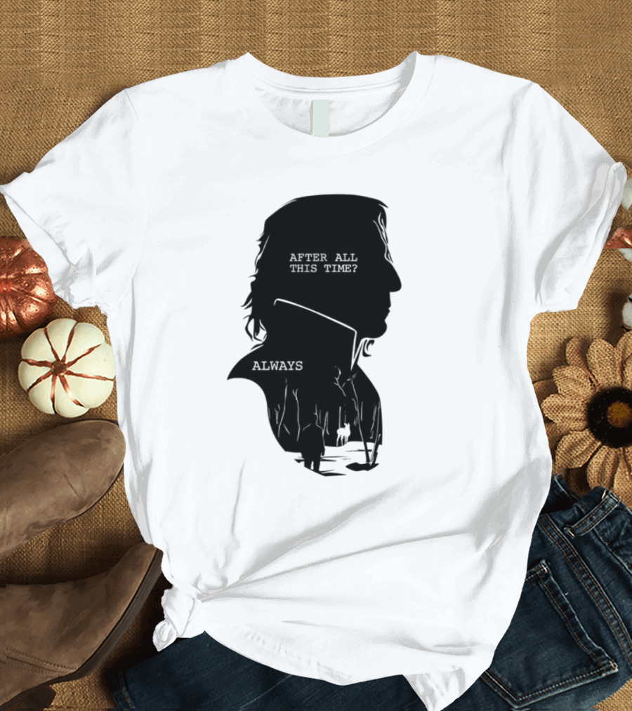 Alan Rickman Always After All This Time Silhouette T-Shirt