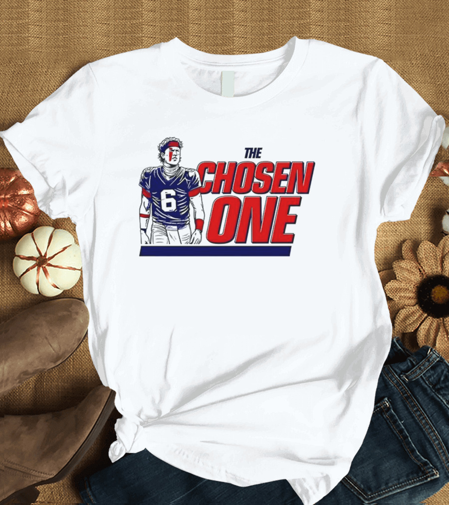 Jaxson Dart New York Giants The Chosen One T-Shirt