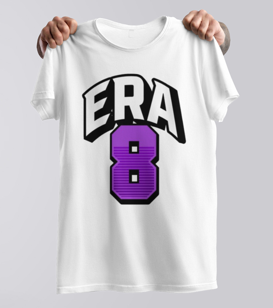 ERA8 Lamar Jackson Purple Number 8 Sports Style T-Shirt