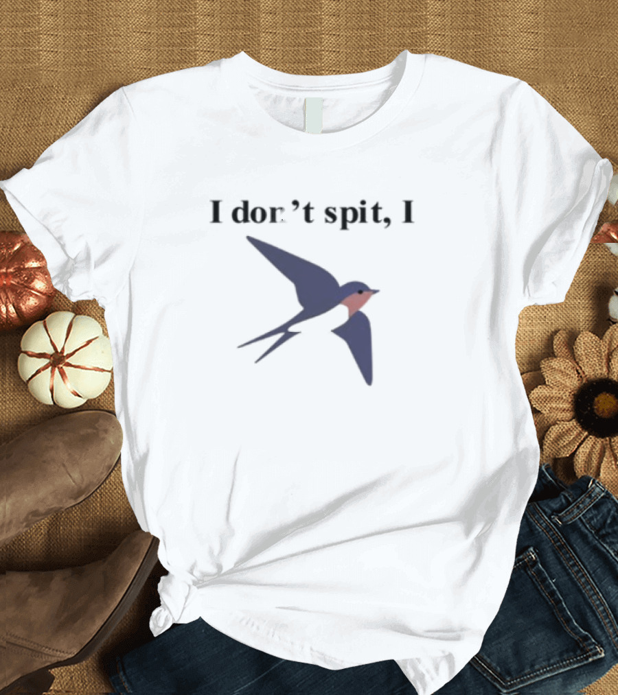 Orbital I Don't Spit I Blue Red Bird T-Shirt