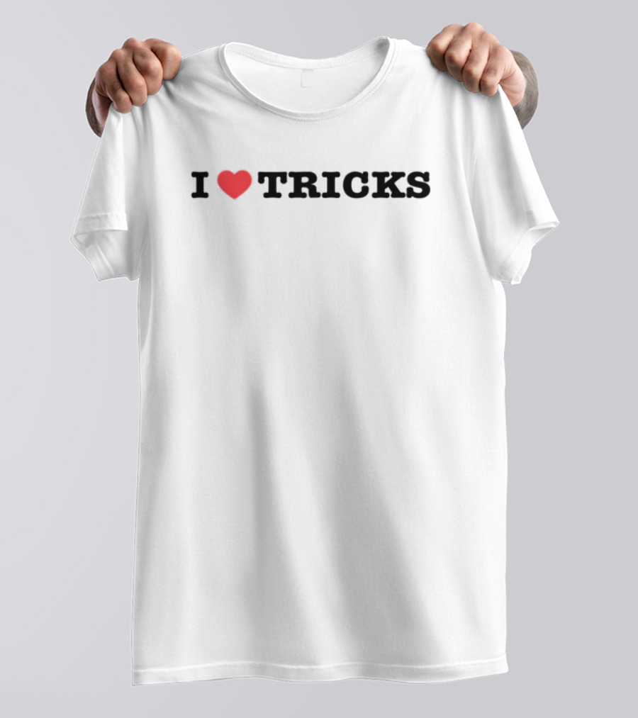I Love Tricks Heart Logo Thedancersresource T-Shirt
