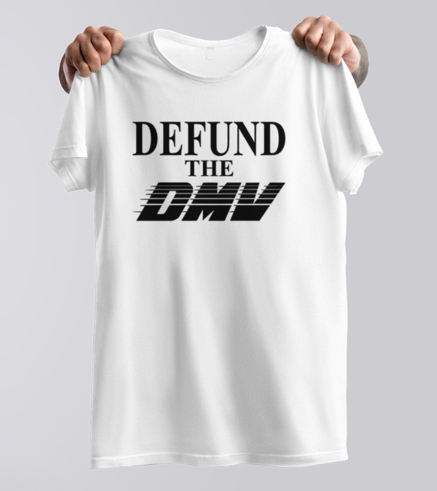 Defund The DMV Racer Vintage Look Retro Style T-Shirt