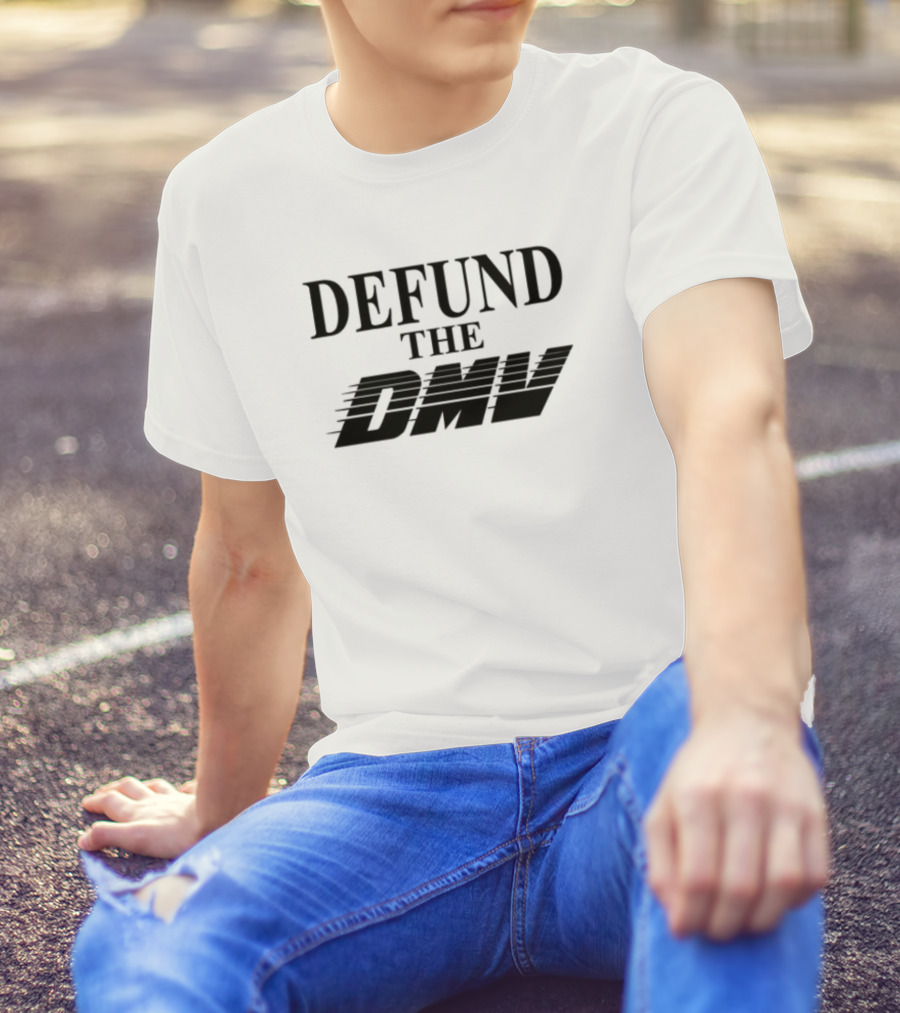 Defund The DMV Racer Vintage Look Retro Style T-Shirt