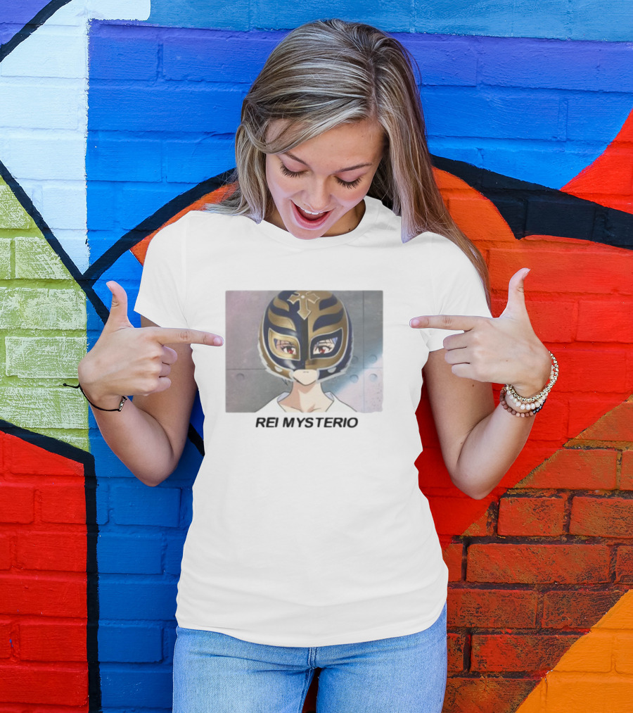 Goofyahhtees Rei Mysterio Anime Mask Fusion T-Shirt