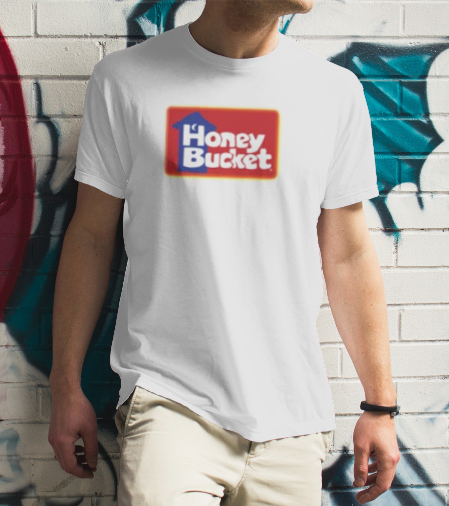 Honey Bucket Portable Restrooms Red And Yellow Branding T-Shirt