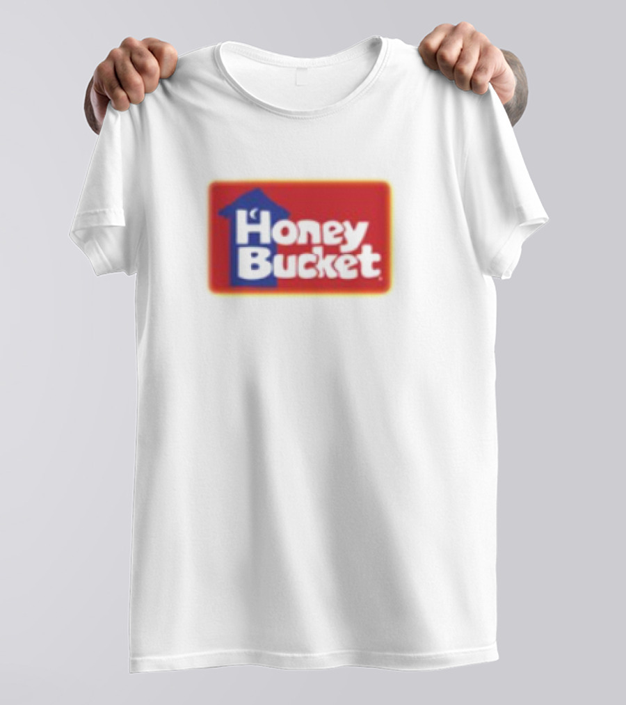 Honey Bucket Portable Restrooms Red And Yellow Branding T-Shirt