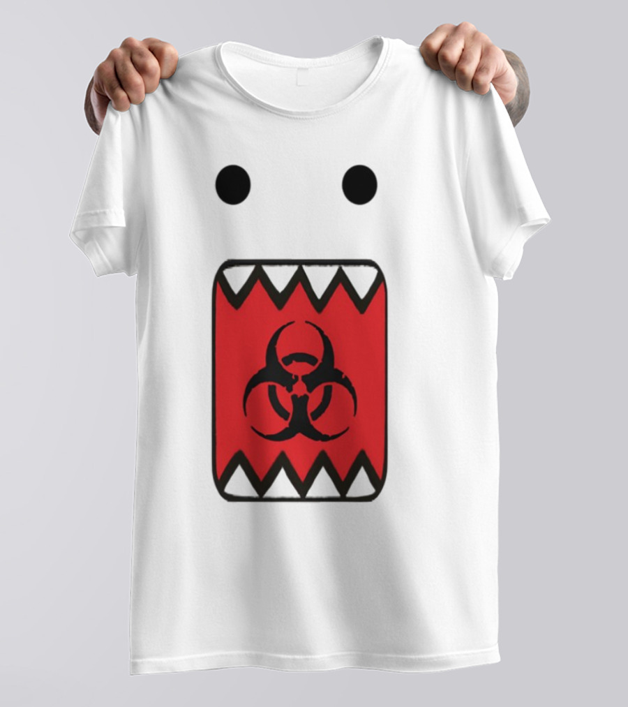 Romanceplanet Domo Kun Biohazard Symbol Design T-Shirt