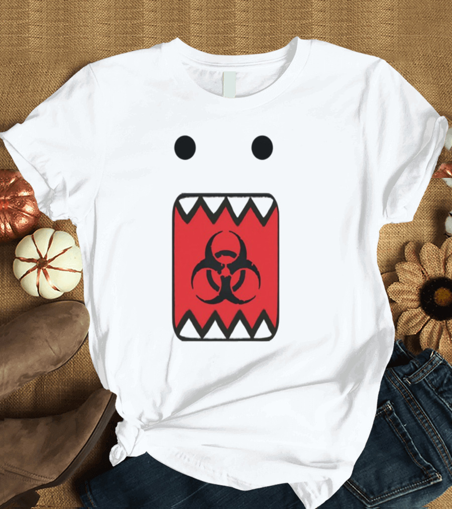 Romanceplanet Domo Kun Biohazard Symbol Design T-Shirt