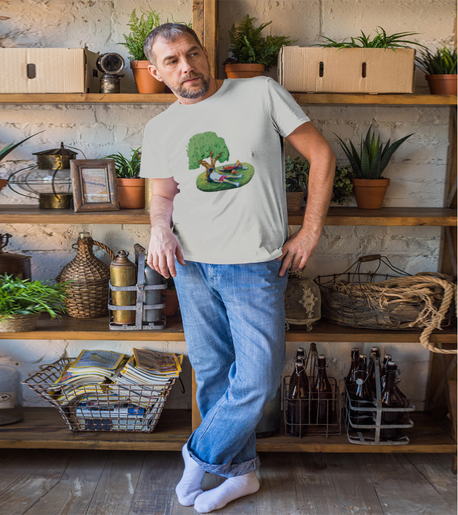 Slushynoobz Tree Relaxing Under Summer Shade With Friends T-Shirt