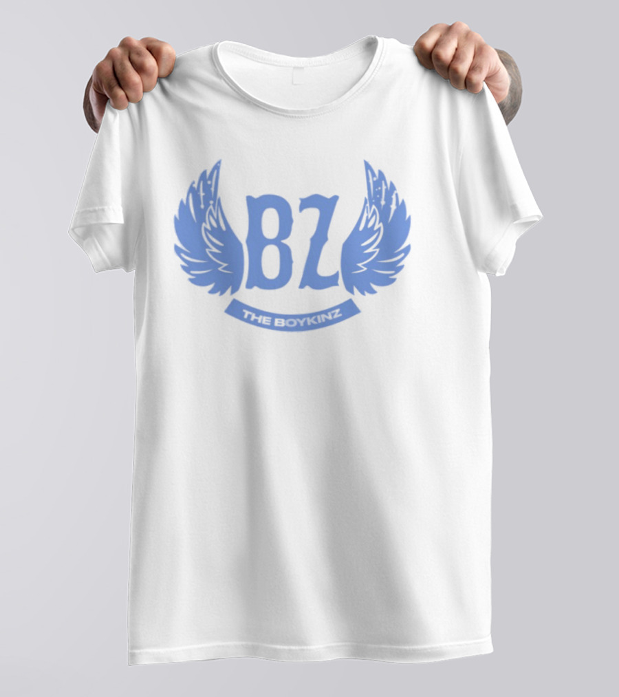 BZ The Boykinz Wings Emblem Blue T-Shirt