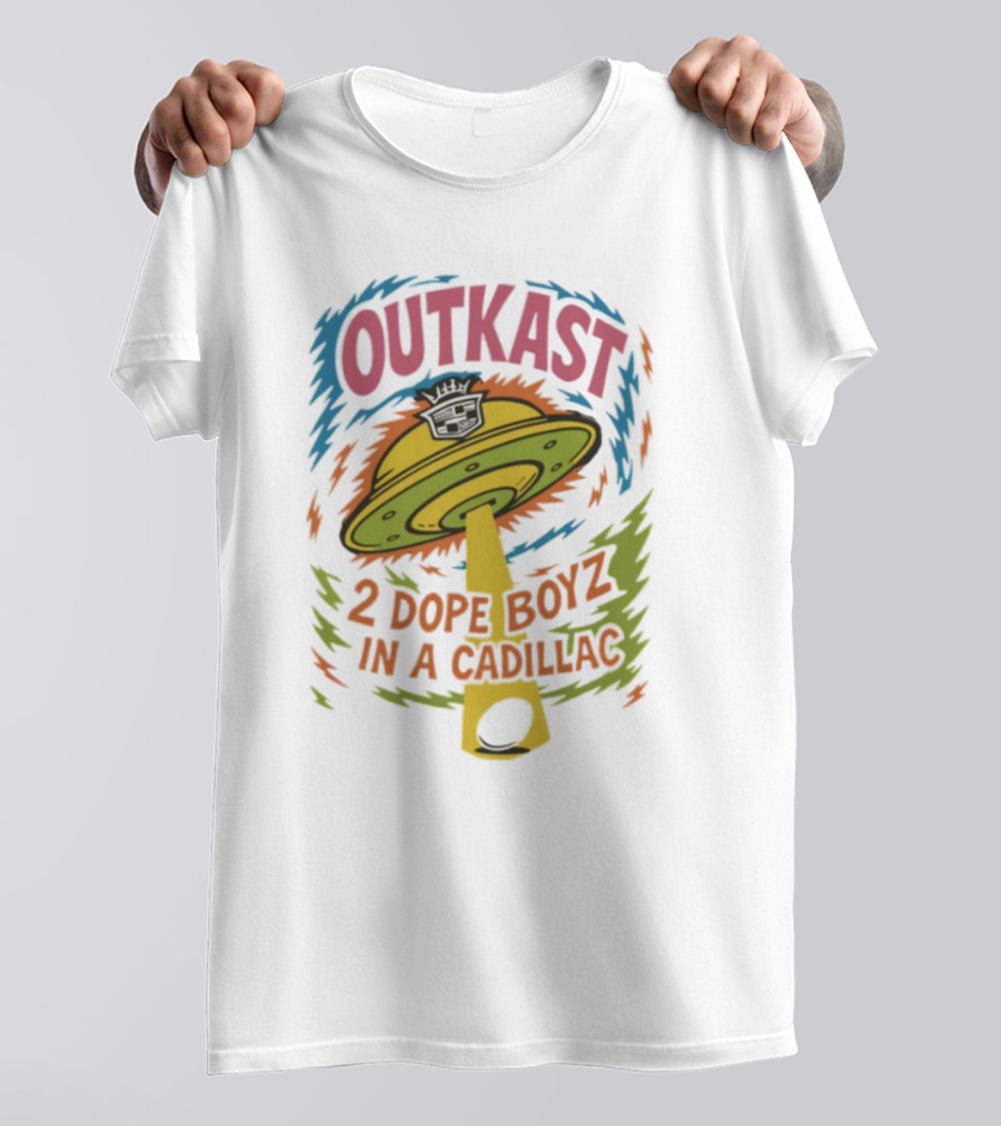 Outkast 2 Dope Boyz In A Cadillac UFO Yolk Eggs Tyrone T-Shirt