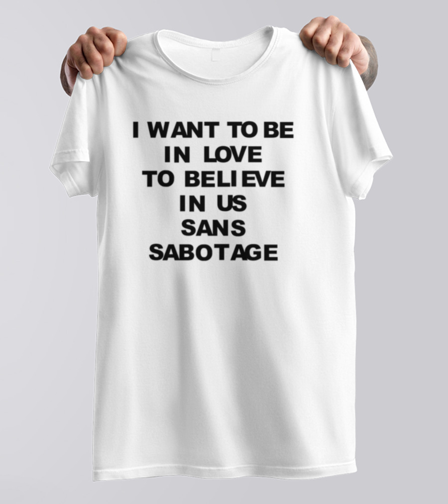 Hayley Williams Photo Ivory I Want To Be In Love To Believe In Us Sans Sabotage T-Shirt