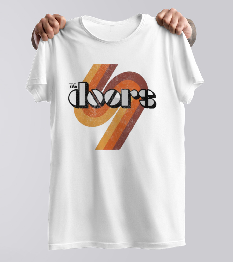 The Doors 1969 Retro Vintage Distressed 70s Style Classic Rock Icon T-Shirt