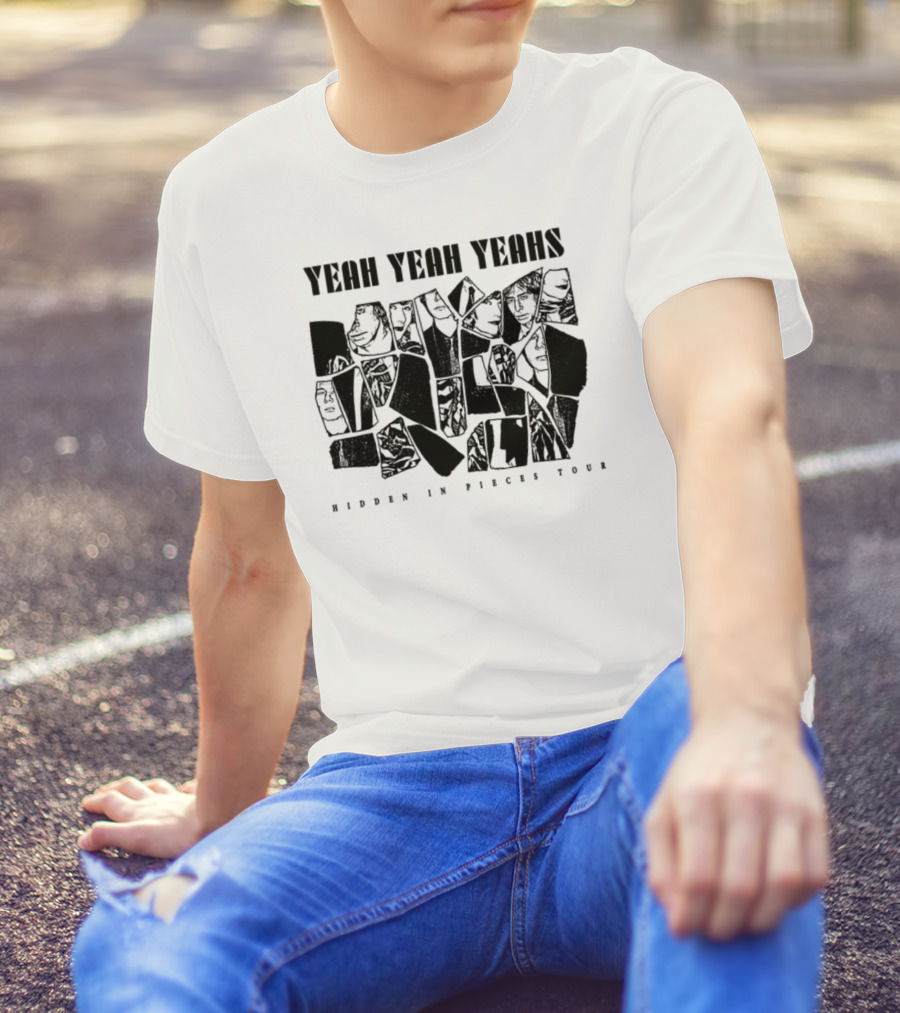 Yeah Yeah Yeahs Faces Hidden In Pieces Tour T-Shirt