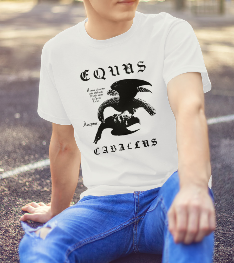 Equus Equi Caballus Latin Horse Text T-Shirt