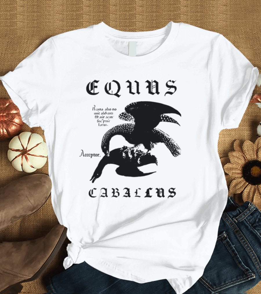 Equus Equi Caballus Latin Horse Text T-Shirt