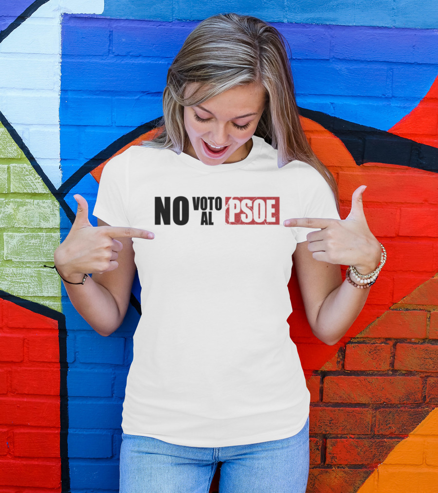No Voto Al PSOE Political Statement T-Shirt