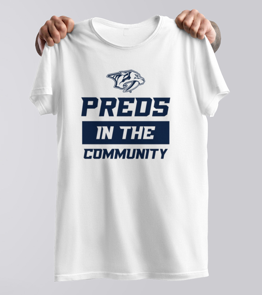 Preds In The Community Hockey Team Fan Event Engagement T-Shirt