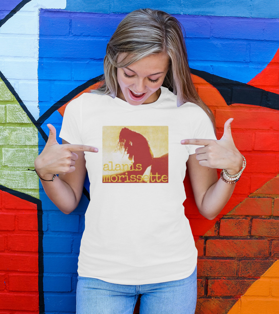Alanis Morissette Yellow Vintage Silhouette T-Shirt