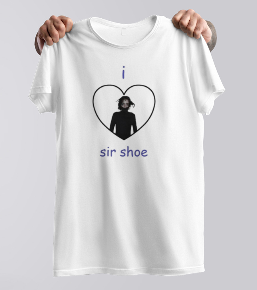 I Heart Sir Shoe Red-Eyed Icon In Heart T-Shirt