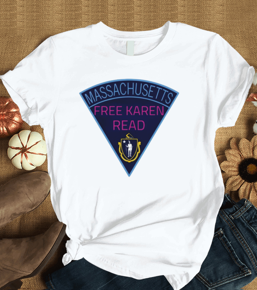 Massachusetts Free Karen Read Emblem Design T-Shirt