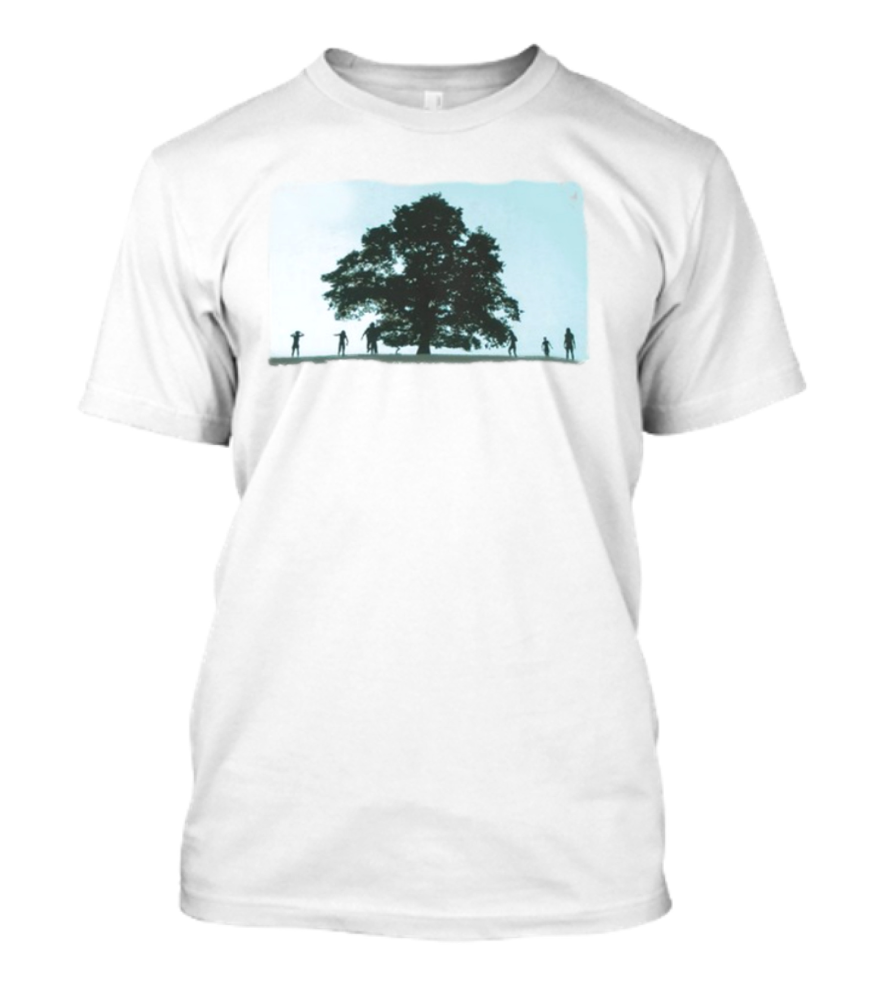 28 Years Later Tree Silhouette With Human Figures T-Shirt