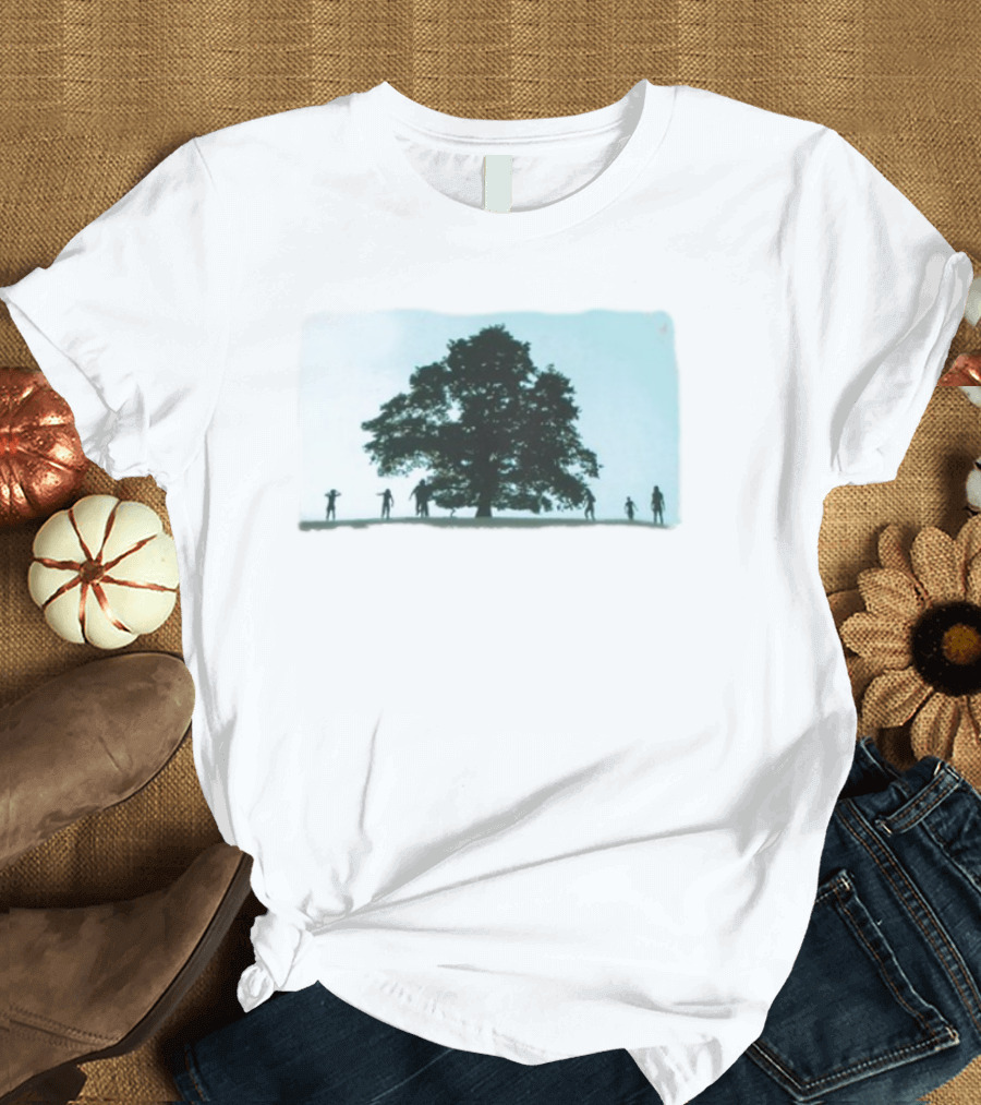 28 Years Later Tree Silhouette With Human Figures T-Shirt