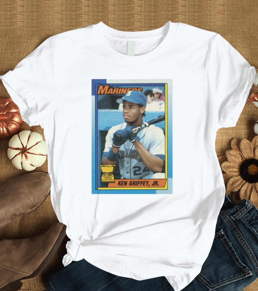 Mariners Ken Griffey Jr Topps All-Star Rookie Card T-Shirt