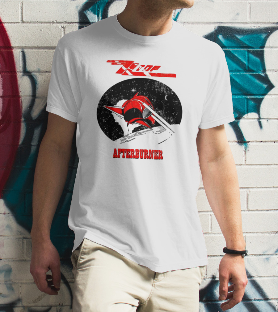 ZZ Top Afterburner Space Theme Retro 1985 T-Shirt