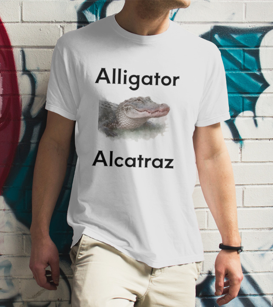 Alligator Alcatraz Crocodilian Escape Island T-Shirt