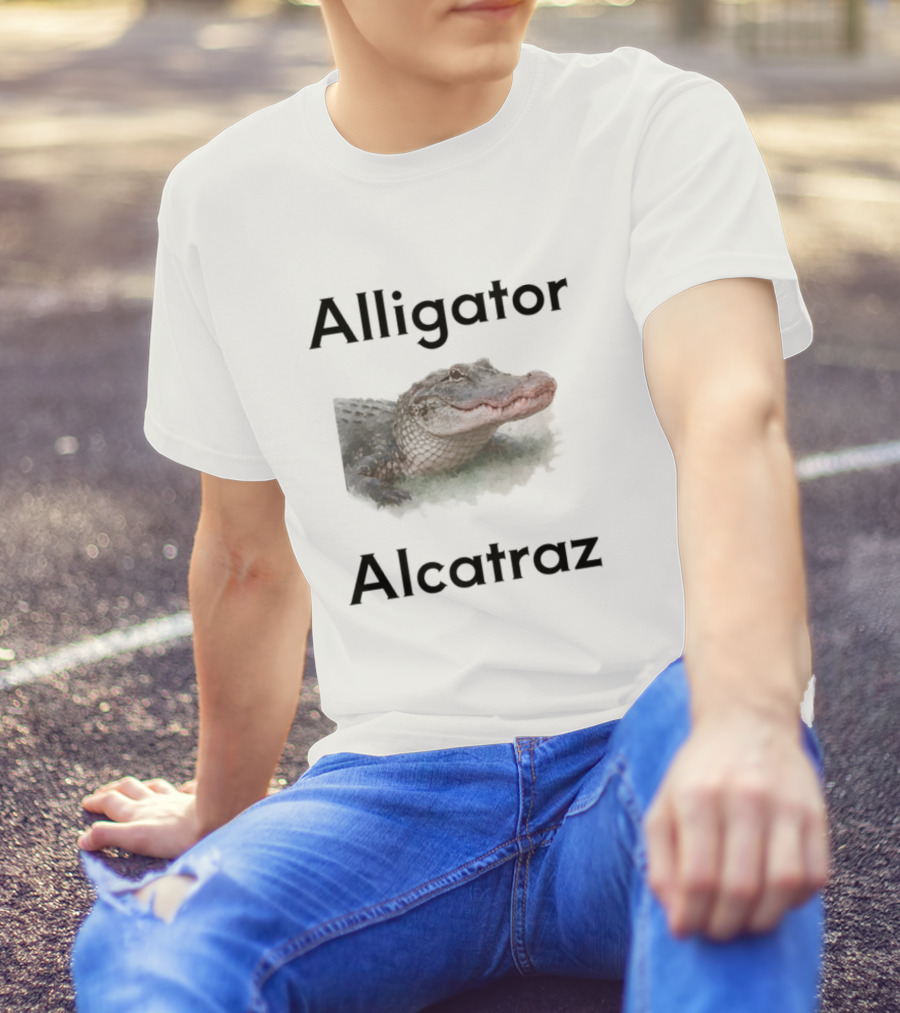 Alligator Alcatraz Crocodilian Escape Island T-Shirt