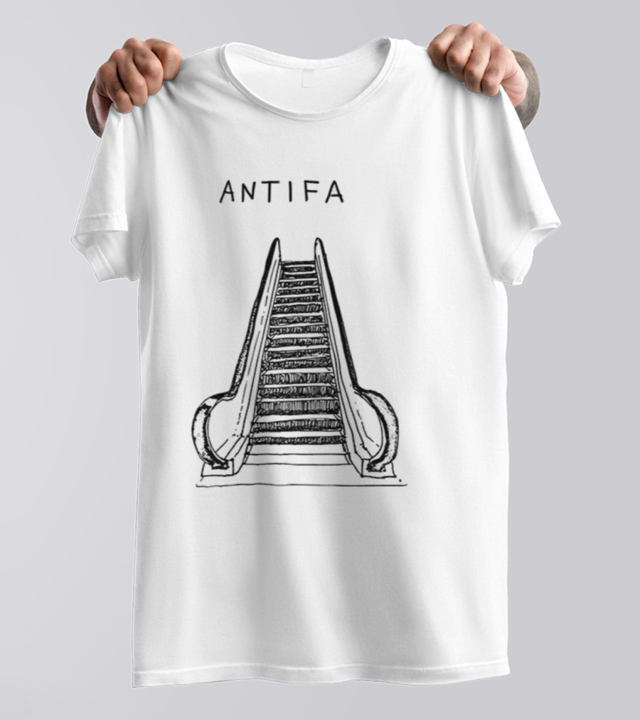 ANTIFA Escalator Don't Tread On Me Vintage T-Shirt