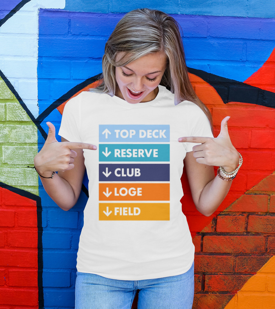 Top Deck Reserve Club Loge Field T-Shirt