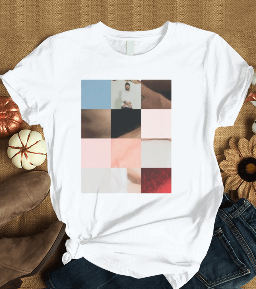 Bon Iver Layout Mosaic Collage T-Shirt