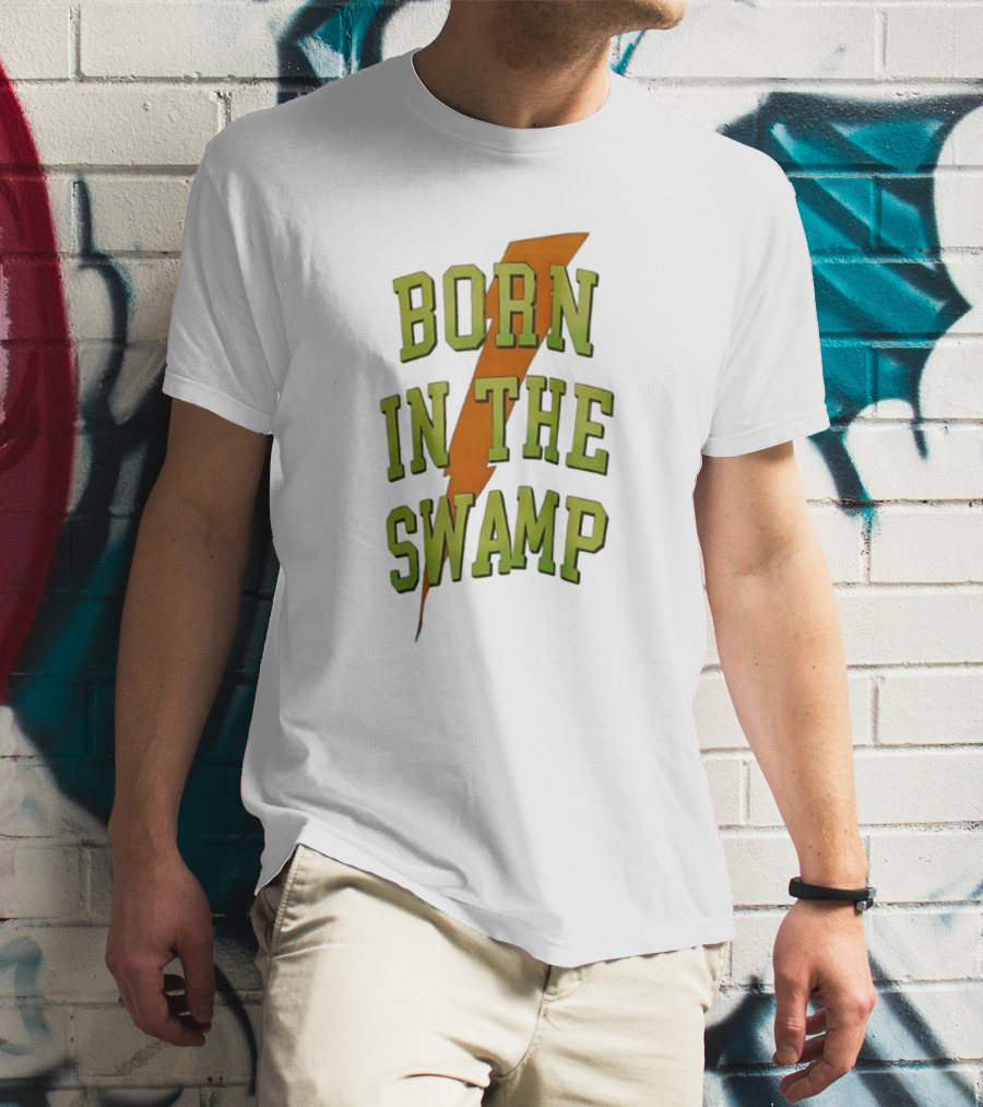 Born In The Swamp Lightning Bolt T-Shirt