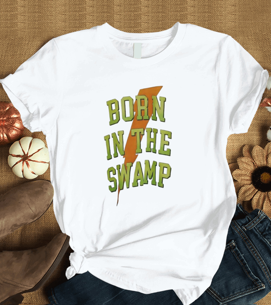 Born In The Swamp Lightning Bolt T-Shirt