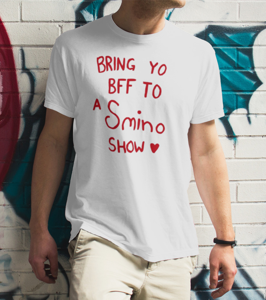 Bring Yo BFF To A Smino Show Fan Merchandise With Heart Design T-Shirt