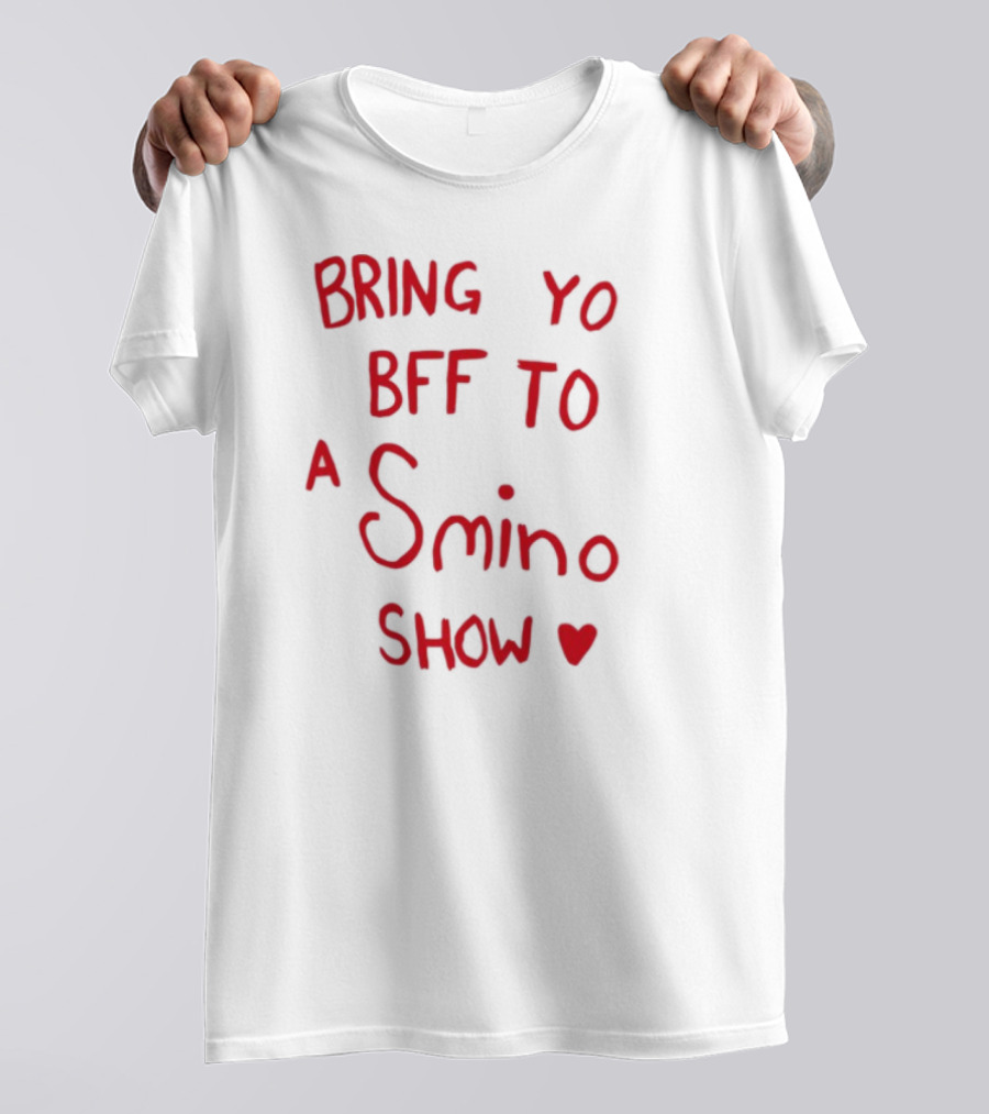 Bring Yo BFF To A Smino Show Fan Merchandise With Heart Design T-Shirt