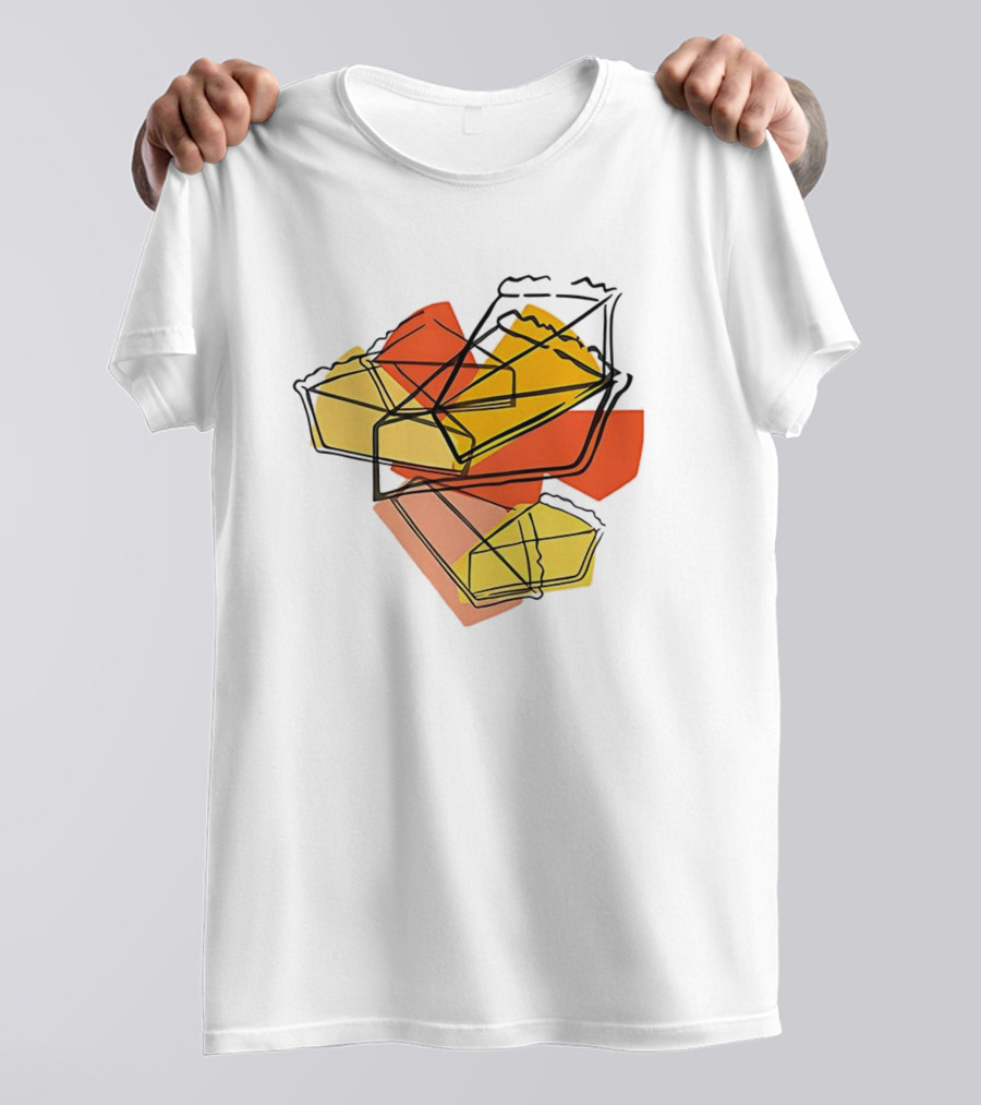 Cake Cosmopolis Sweets Abstract Geometric Layered Design T-Shirt