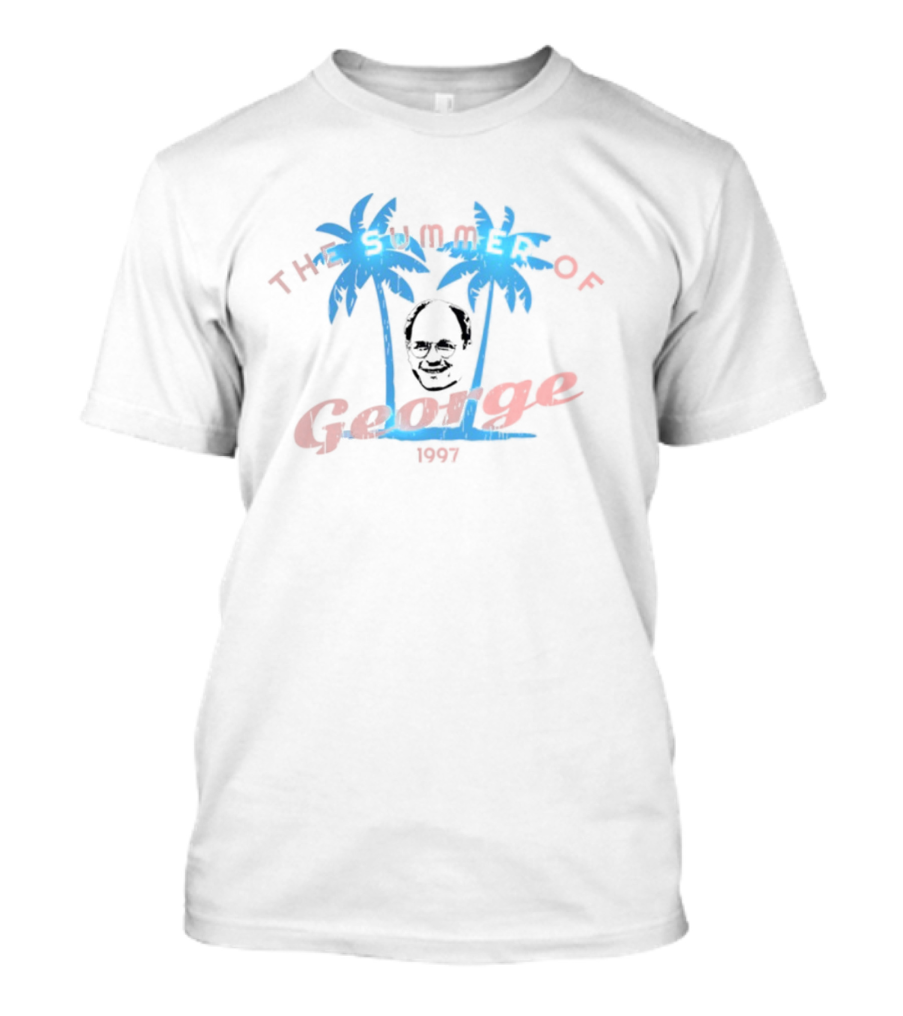 Cem Karsan The Summer Of George Skull Palm Trees 1997 T-Shirt