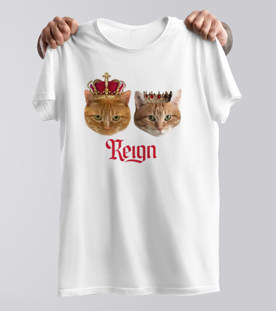 Coach Cat Reign Regal Crowned Feline Kings T-Shirt