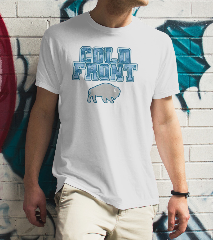 Cold Front Buffalo Winters Buffalo Bills Bison Icon T-Shirt