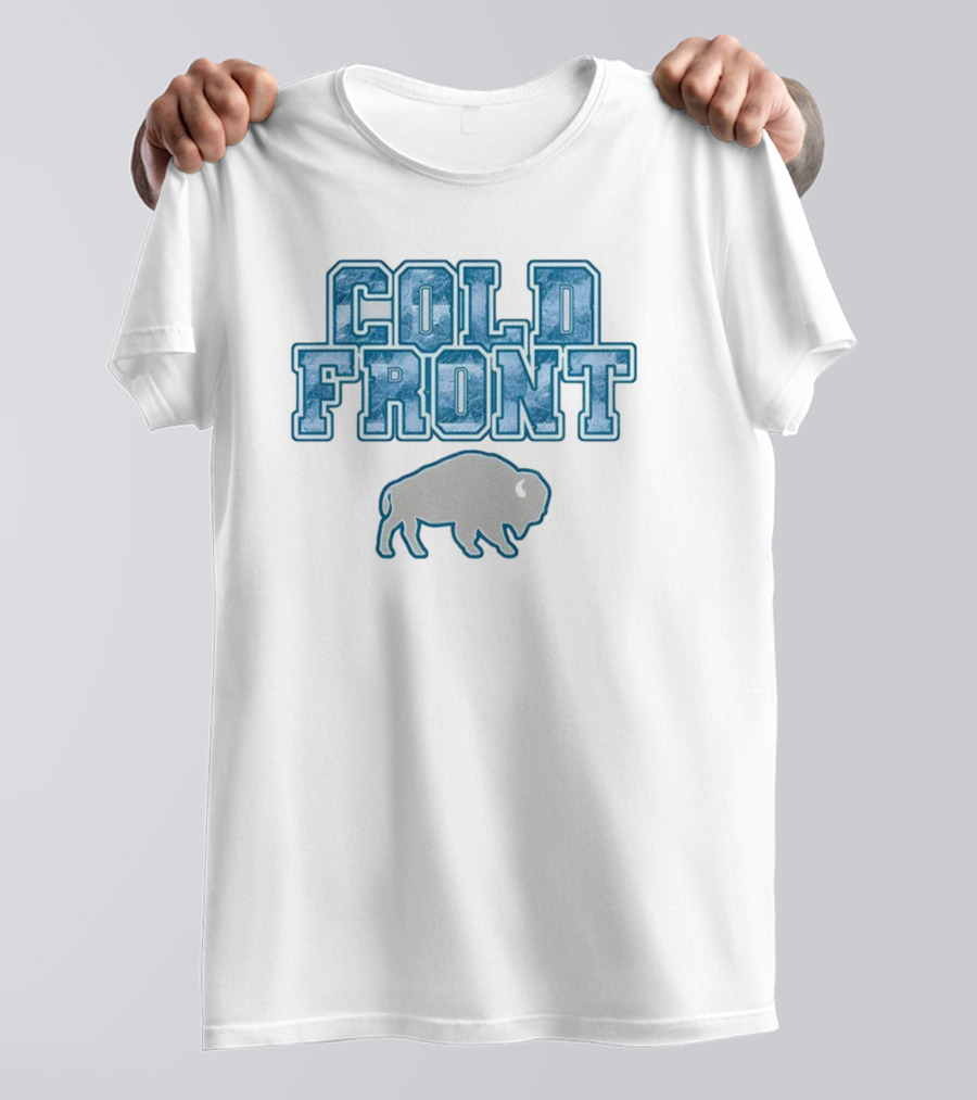 Cold Front Buffalo Winters Buffalo Bills Bison Icon T-Shirt